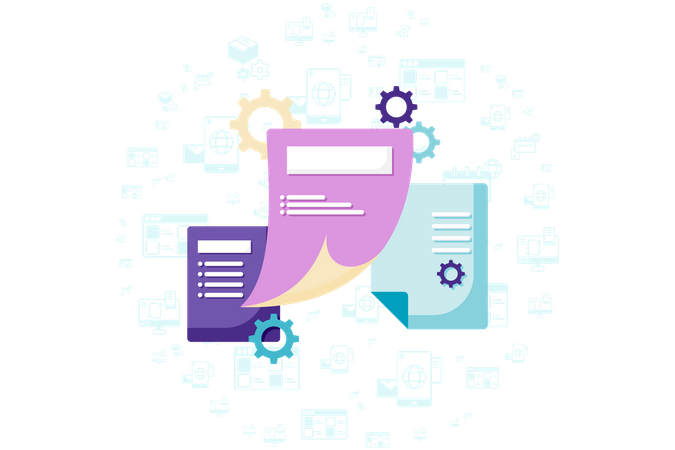 File management  Illustration