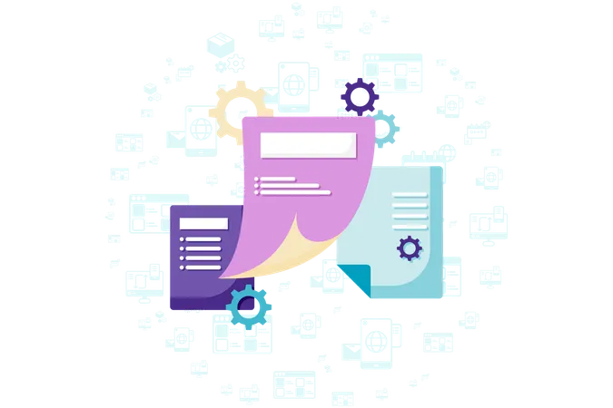 File management  Illustration