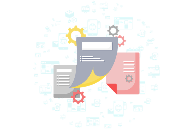 File management  Illustration