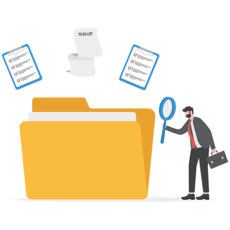 File management  Illustration