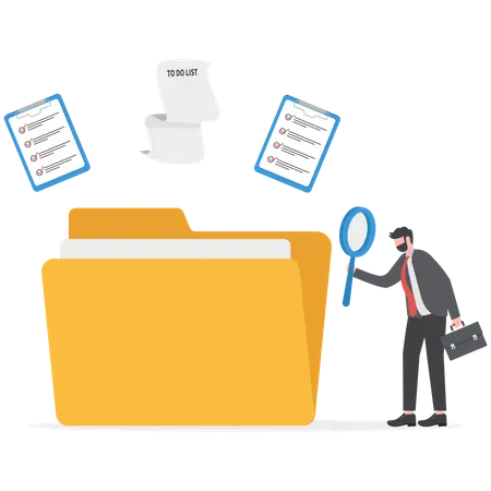 File management  Illustration