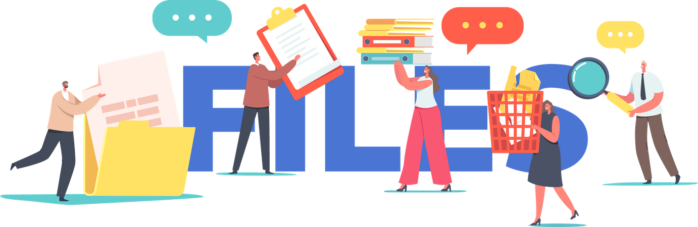 File management  イラスト