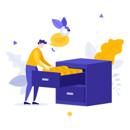 File management  Illustration