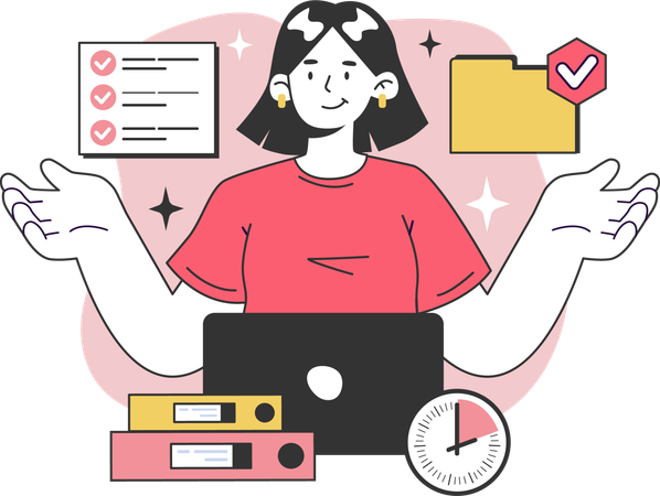 File management  Illustration