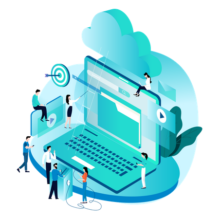 File management system  Illustration