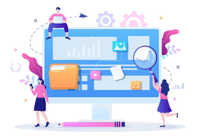 File Management System  Illustration