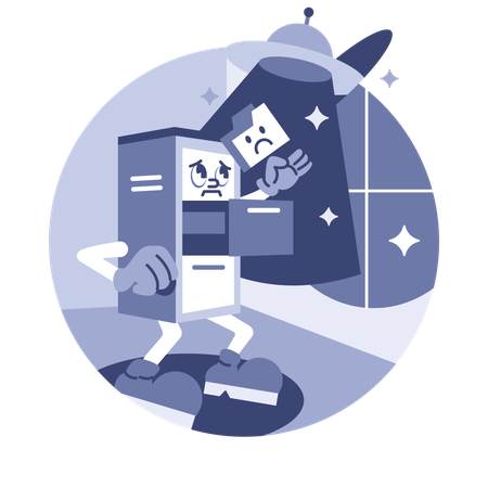 File Not Found error  Illustration