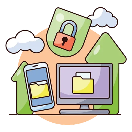 File protection  Illustration