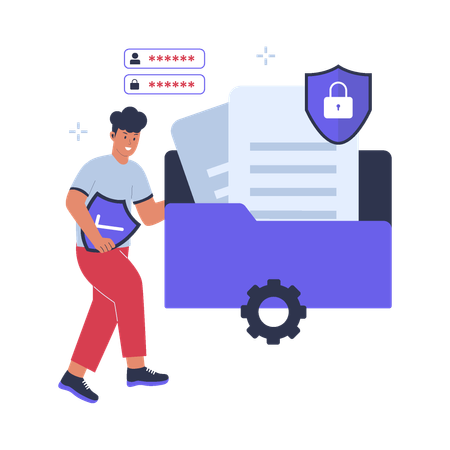 File protection  Illustration