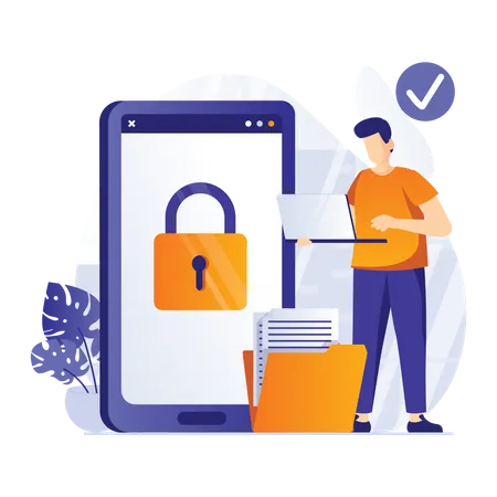 File protection  Illustration