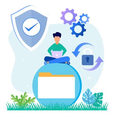 File security  Illustration