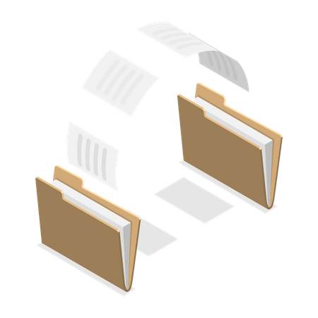 File sharing between folders  Illustration