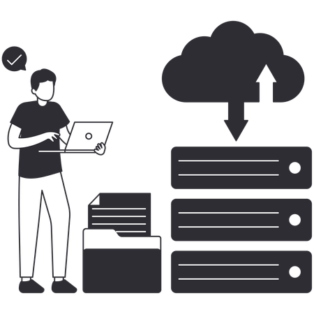 File Sharing  Illustration