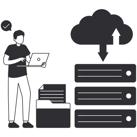 File Sharing  Illustration