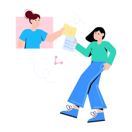 File Sharing  Illustration