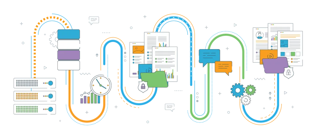 Filesharing-Netzwerk  Illustration