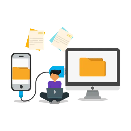 File transfer  Illustration