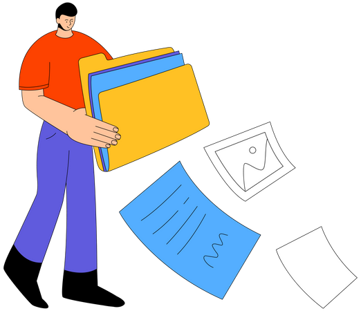 Files Management  Illustration