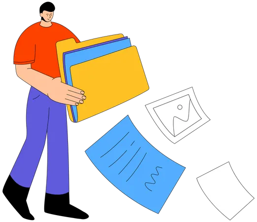 Files Management  Illustration