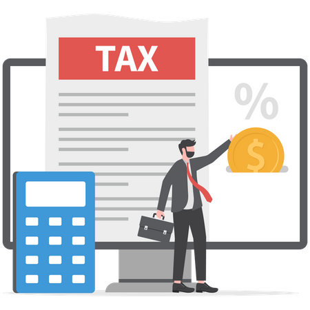 Filing tax  Illustration
