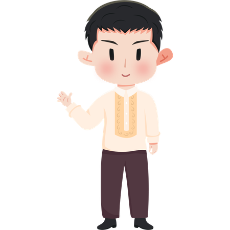 Menino filipino  Illustration