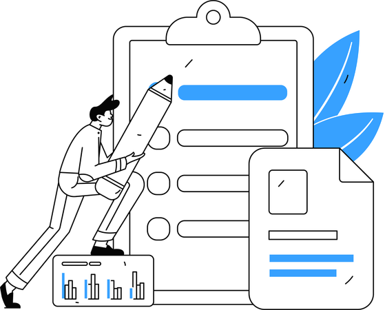 Fill Survey Form  Illustration