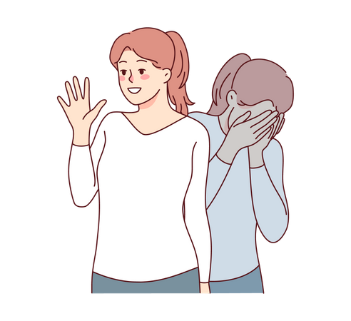 Fille atteinte de trouble bipolaire  Illustration