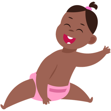 Fille bébé  Illustration