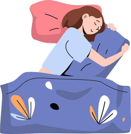 Fille qui dort  Illustration