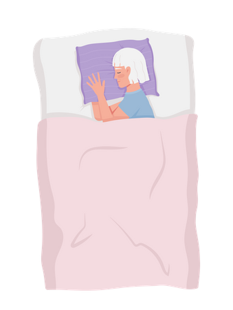 Fille qui dort  Illustration