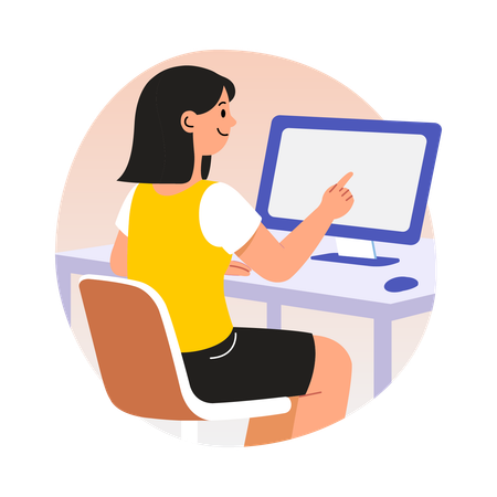 Tableau de bord de gestion du support pour les filles  Illustration
