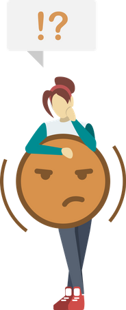 Fille insatisfaite  Illustration