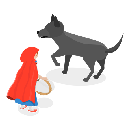 Fille portant un costume de conte de fées médiéval  Illustration