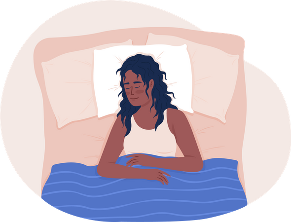 Fille qui dort  Illustration