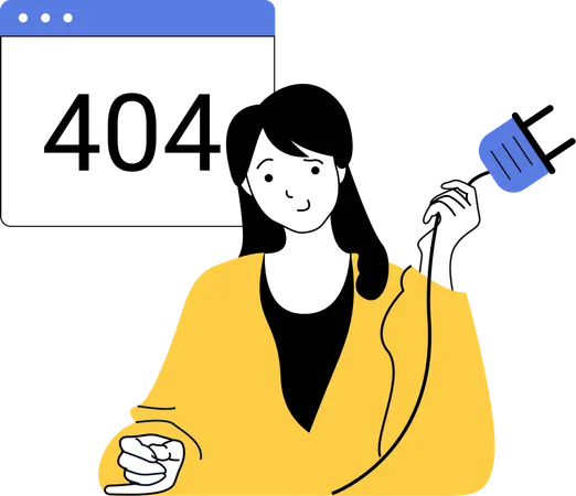 Fille résolvant une erreur de programmation  Illustration