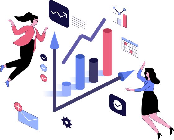 Les filles favorisent la croissance des entreprises  Illustration