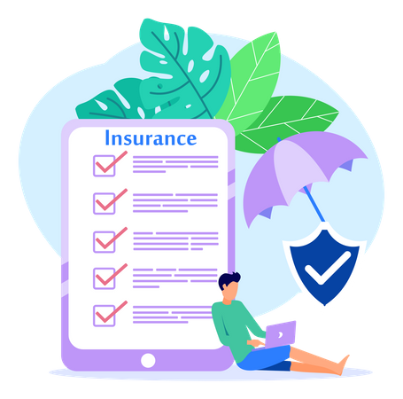 Filling Insurance  Illustration