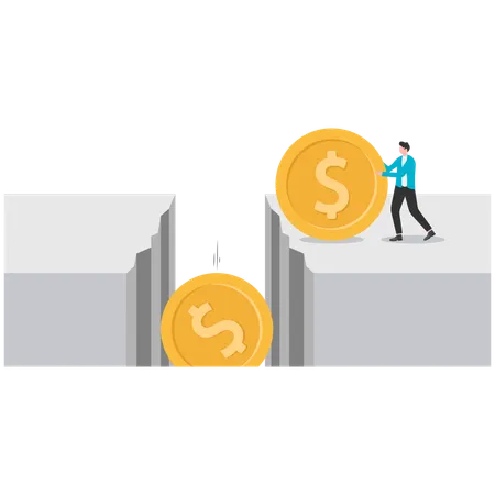 Filling the deep pit of the dollar to control inflation  Illustration