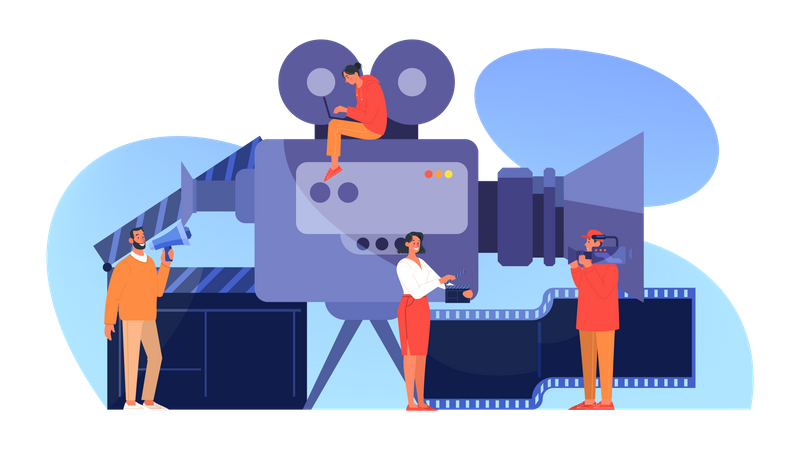 Film Production  イラスト