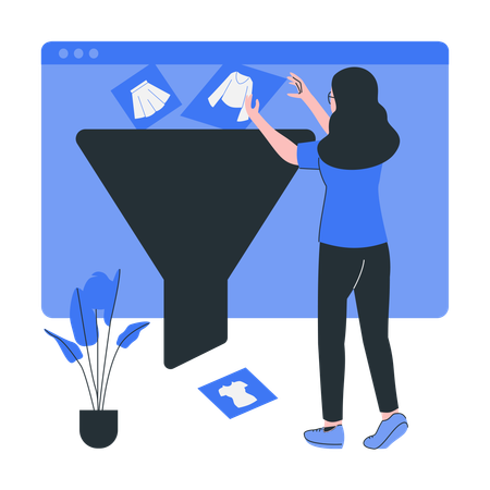 Filters and sorting options  Illustration