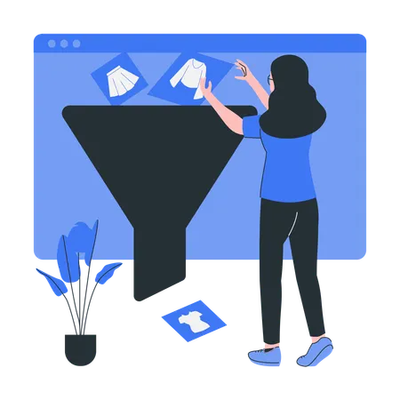 Filters and sorting options  Illustration