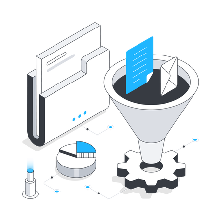 Filtración de datos web  Ilustración