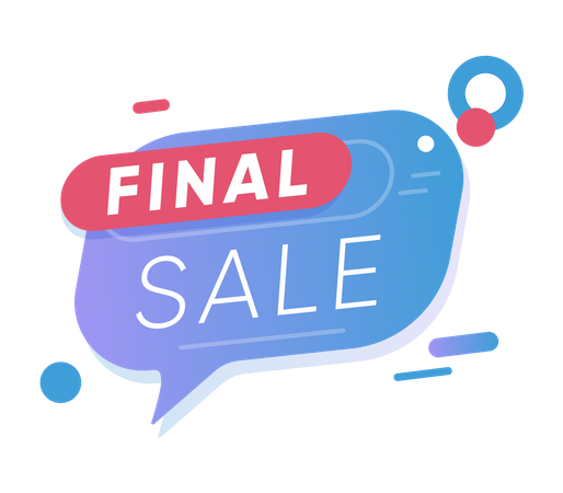 Final offer sale  Illustration