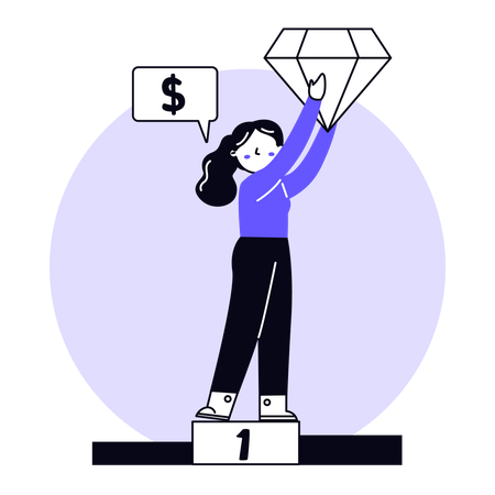 Finance Achievement Illustration