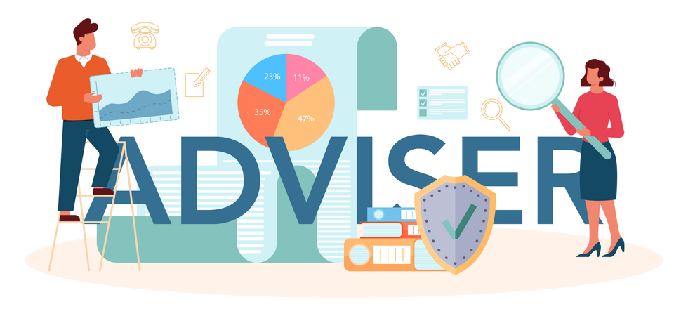 Finance adviser  Illustration