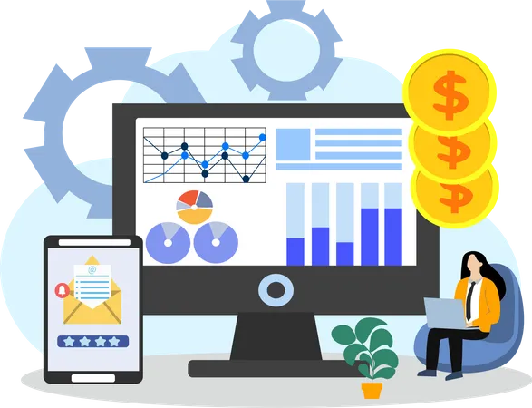 Finance analysis  Illustration