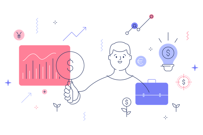 Finance analysis  Illustration