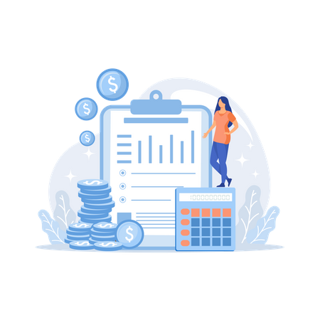 Finance analyst  Illustration