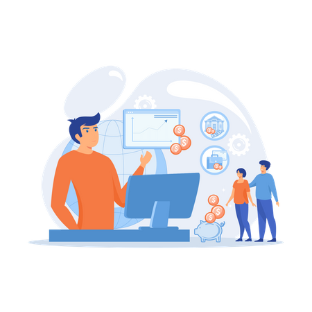 Finance Analyst  Illustration