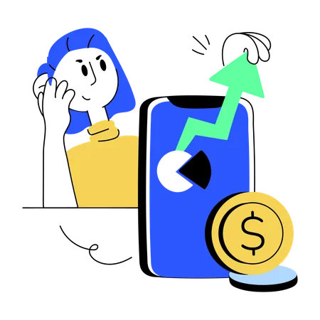 Finance app  Illustration